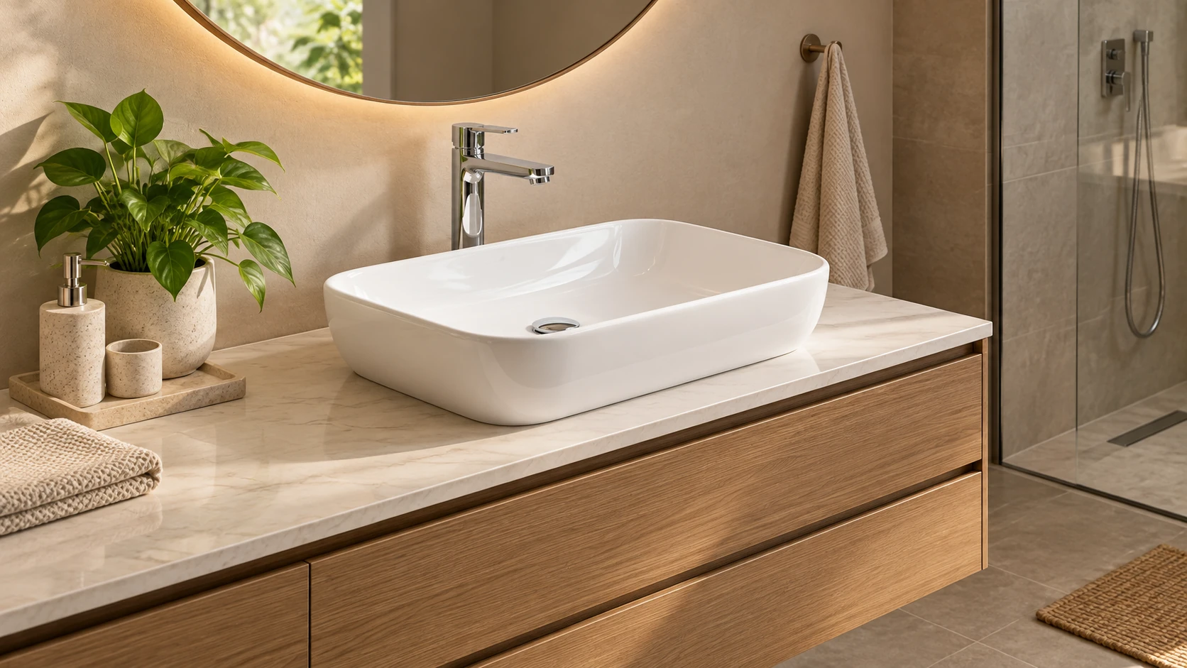 Bathroom brand ceramic sink display