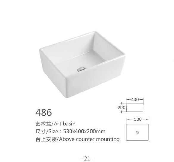 Base de arte de cerámica rectangular blanco - Modelo 486 con información del producto