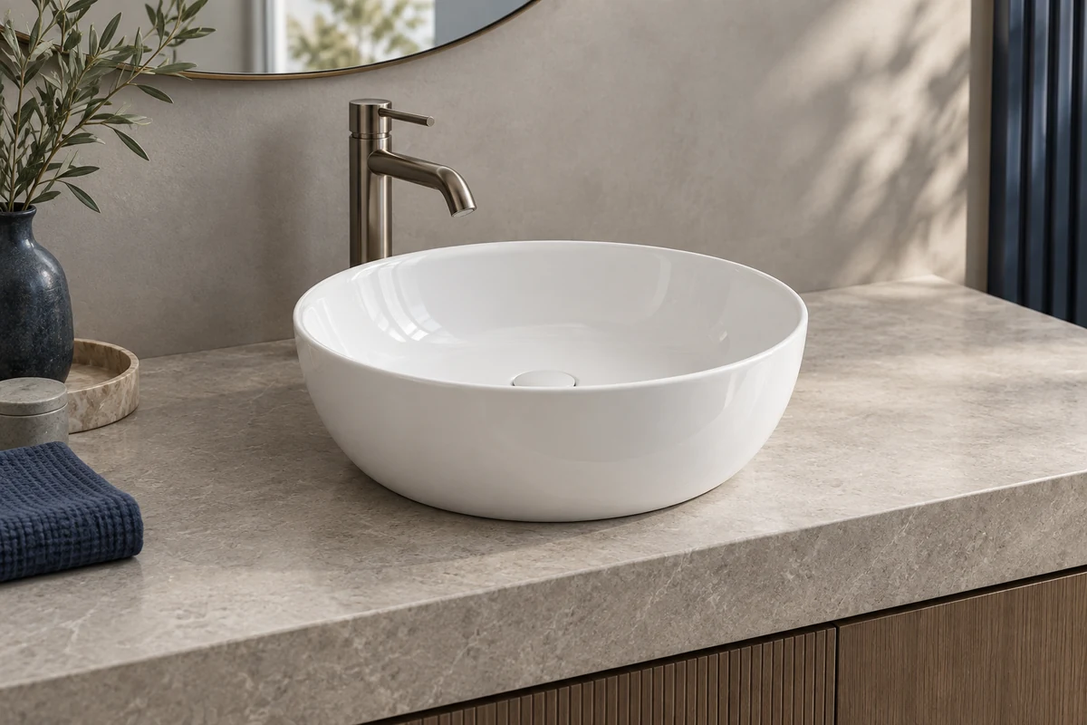 Countertop ceramic sink