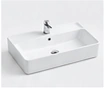 Rectangular sink with faucet hole model 620