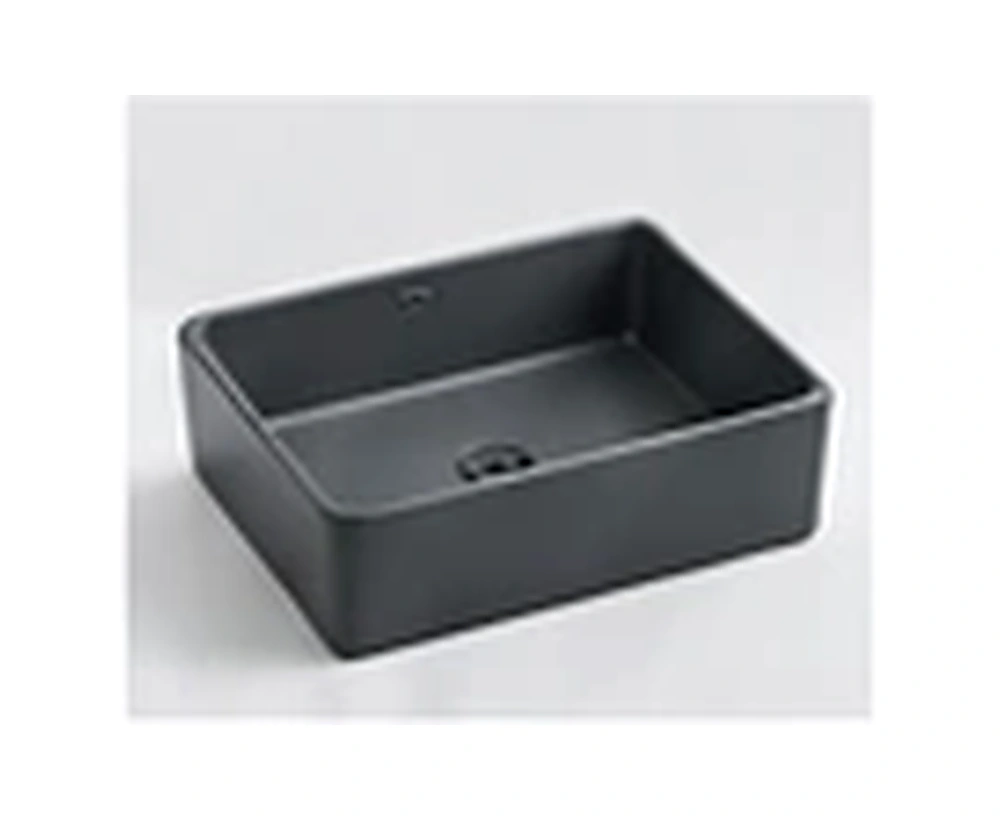 Matte grey ceramic basin model 736